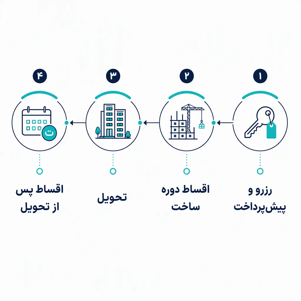 مراحل طرح پرداخت در خرید اقساطی ملک در دبی